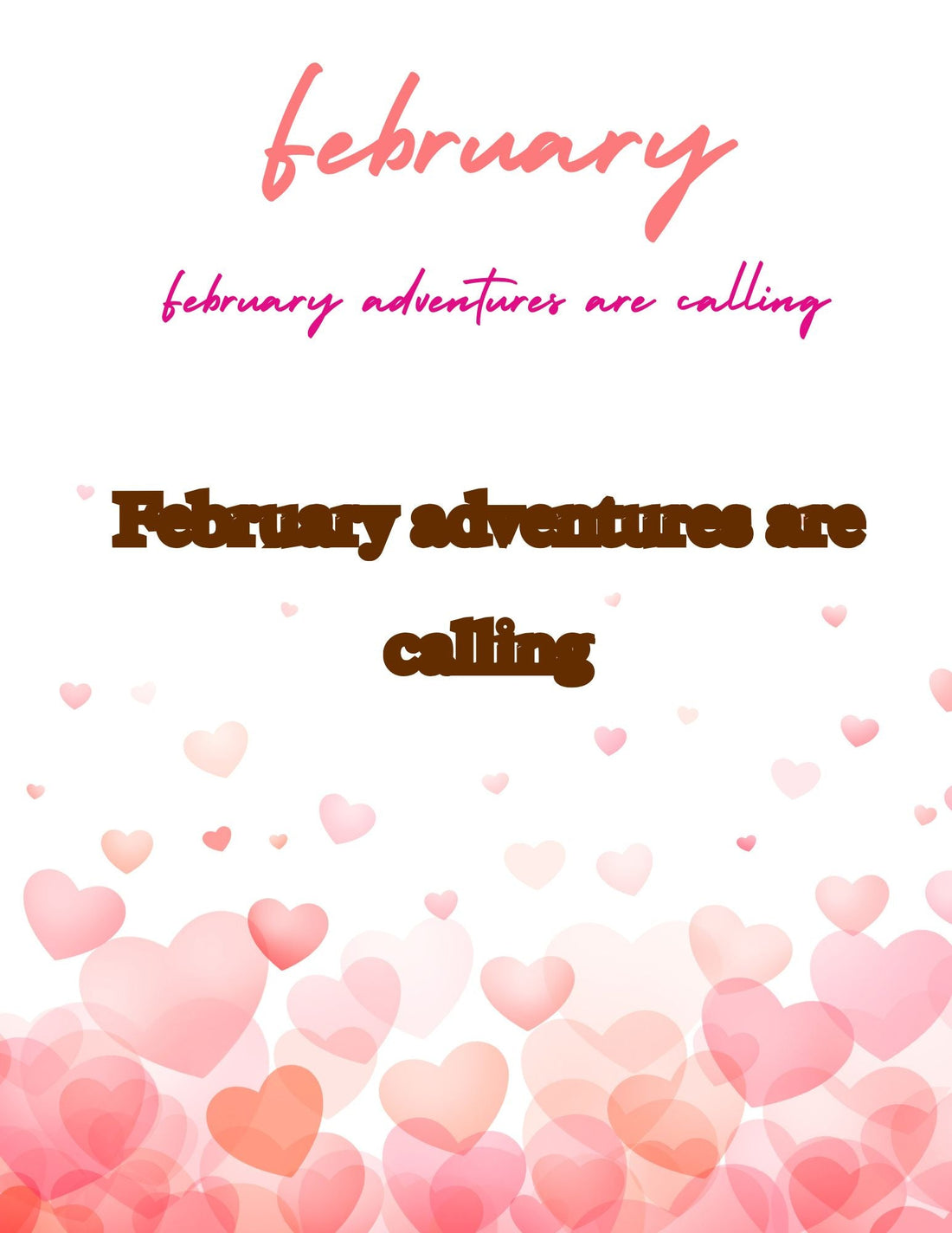 February Adventure To-Do List